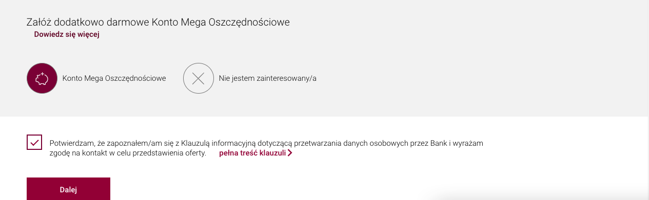 Zakładanie Konta Internetowego w Alior - Krok 1b