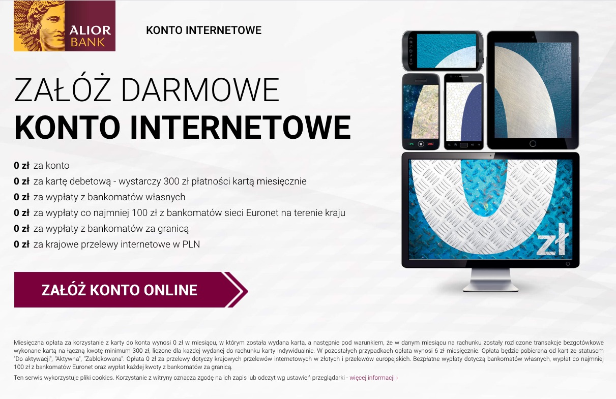 Zakładanie Konta Internetowego w Alior - Wniosek